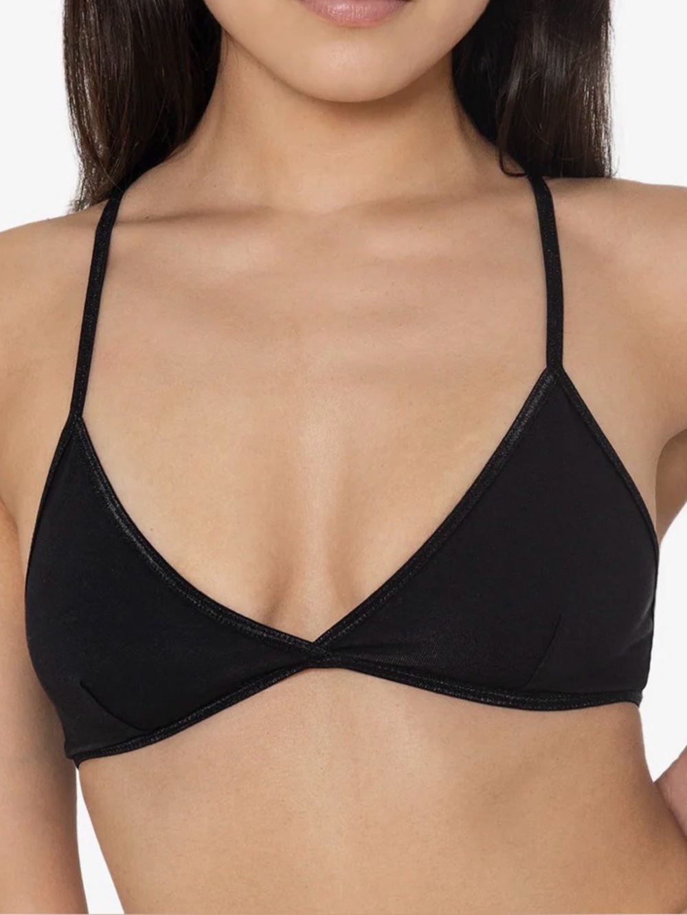 Los Angeles Apparel Women's Crossback Bra in Black